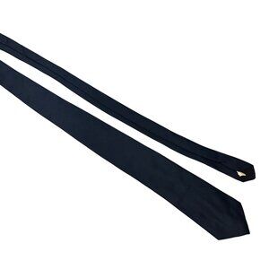 Vintage Navy Blue 615 Collection Mens Tie 100% Polyester